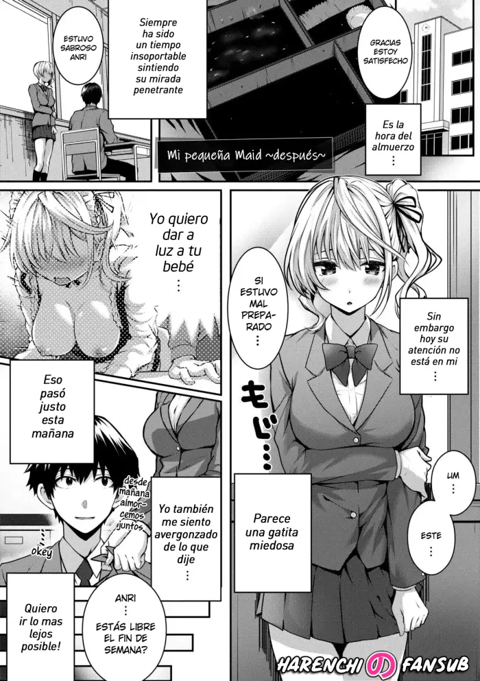 [Simon] Little My Maid ~after~ | Mi Pequeña Maid ~después~ (Hatsukoi Time) [Spanish] [Harenchi no Fansub] [Decensored]