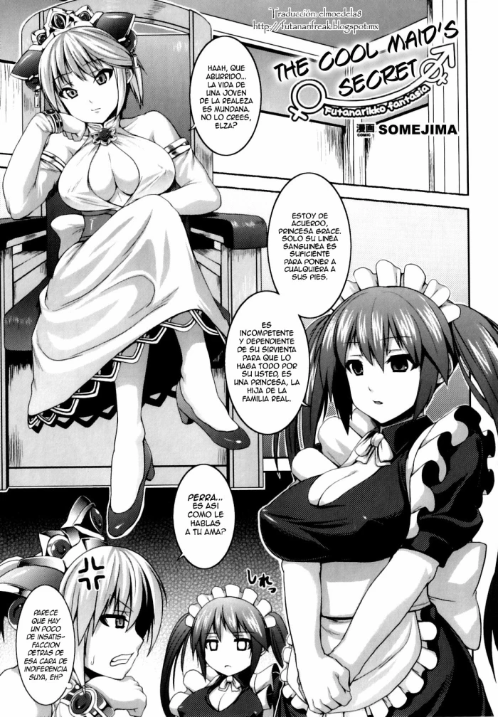 [Somejima] Muttsuri Maid no Himitsu (Futanarikko Fantasia II) [Spanish] [Elmoedela8]