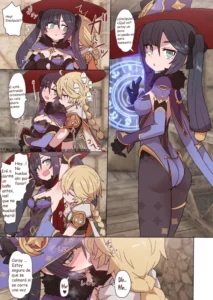 [Sumiyao] Mona-chan Ecchi (Genshin Impact) [Spanish]