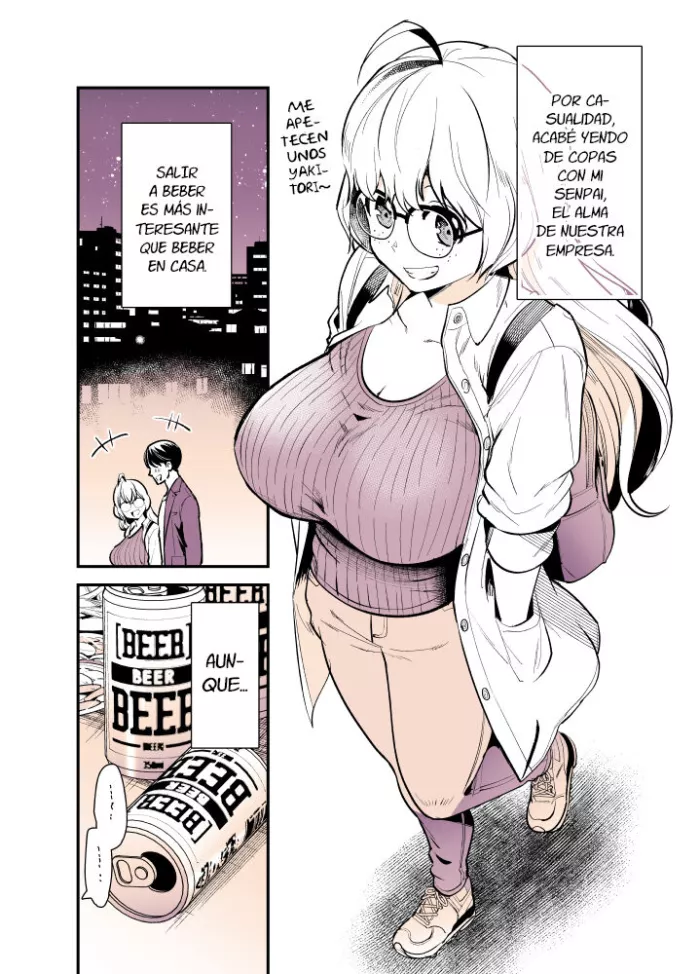 [Tamaki Nao] Una historia sobre salir de copas con senpai – A story about going out for a drink with senpai (Spanish) [Gisicom Comics]