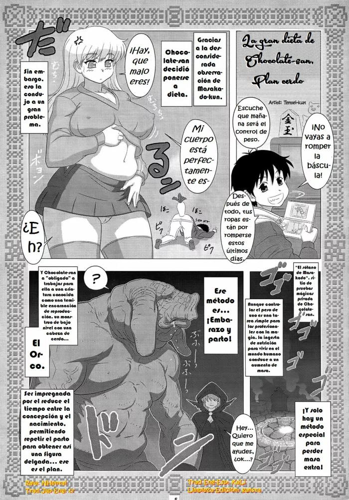 [Tensei-kun] Chocolat-san’s Great DIET Pig Plan [Español] =Keta-I no Fansub=