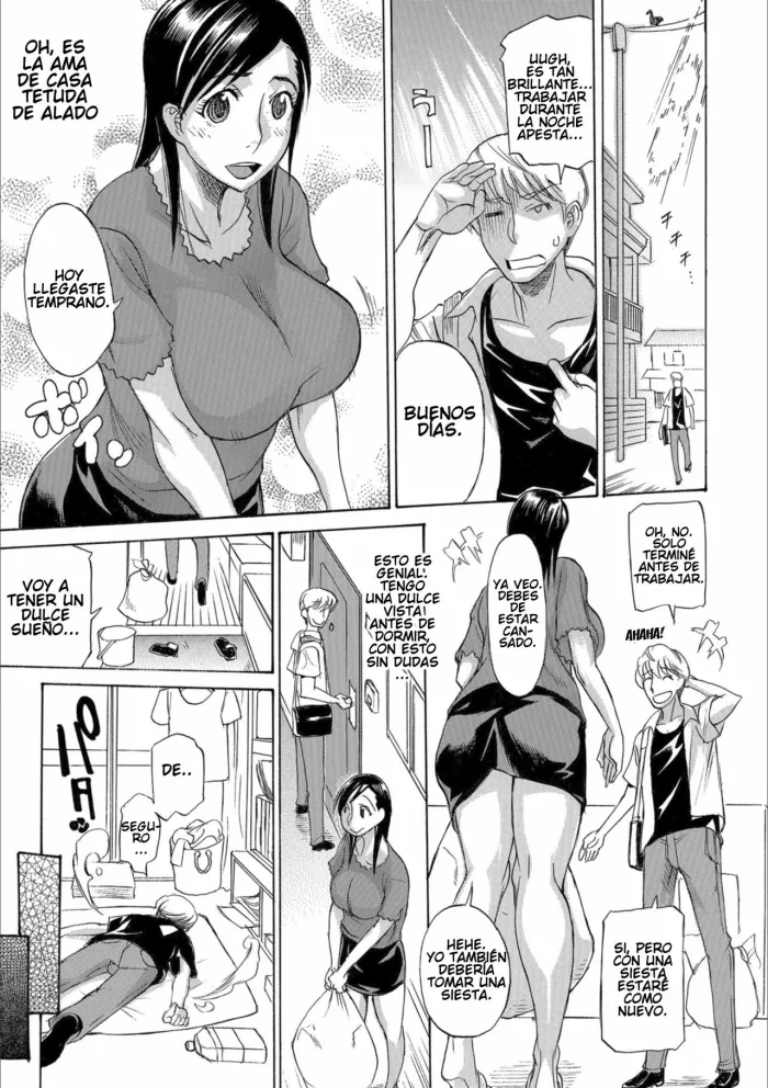 [Tenzaki Kanna] Oku-san Change?! | Intercambio con la Vecina (Mesuiki!! Nyotaika Yuugi) [Spanish] [Digital]