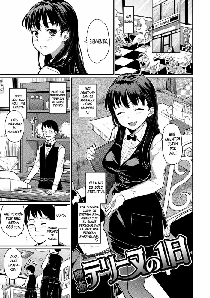 [Teri Terio] Kissa Terrine no Ichi-nichi (Kuchutoris!) [Spanish] [XHentai95] [Digital]
