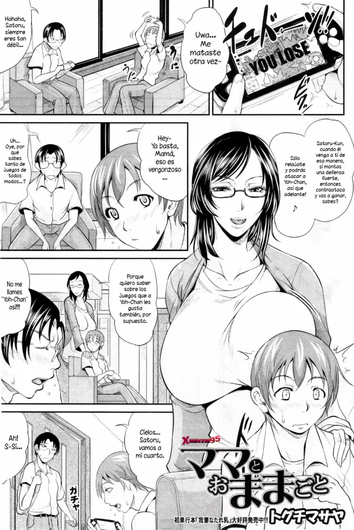 [Toguchi Masaya] Mama to O-Mamagoto | Jugando a la Casita con Mamá (COMIC MILF 2012-10 Vol. 9) [Spanish] {XHentai95}