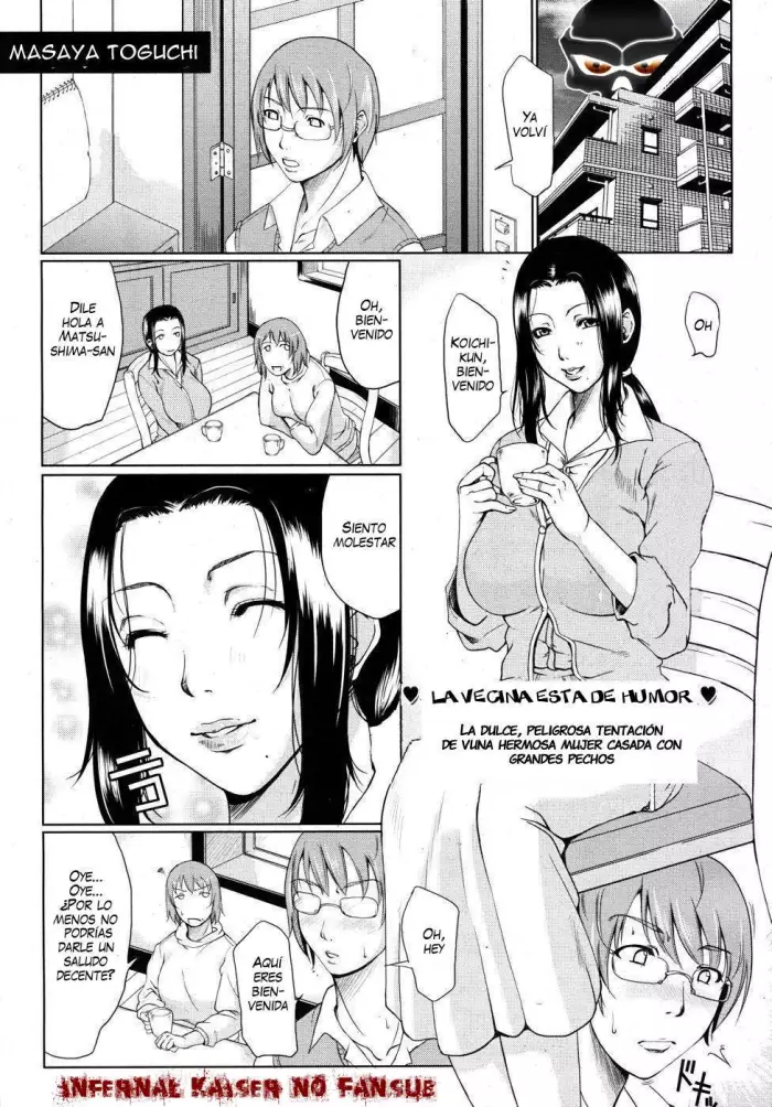 [Toguchi Masaya] Otonari Hito Tonari | La vecina esta de humor (COMIC MUJIN 2010-07) [Spanish] [ThanatoS184]
