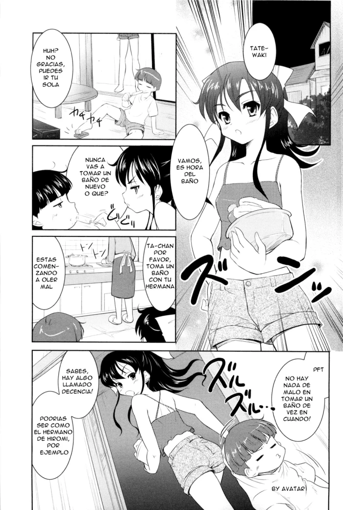 [Tohgarashi Hideyu] Neechan to Ofuro | Bathing with my Sister (Nanairo Tougarashi) [Spanish] [Avatar]