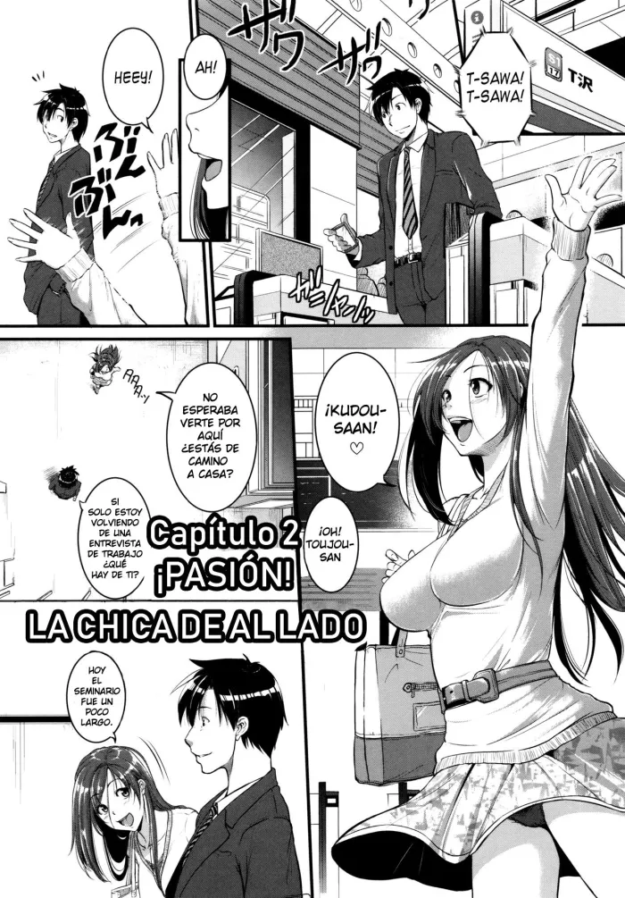 [Tonnosuke] Aibenki Tonari no Dosukebe Onee-san | La Vecina de al Lado Ch. 1 [Spanish]
