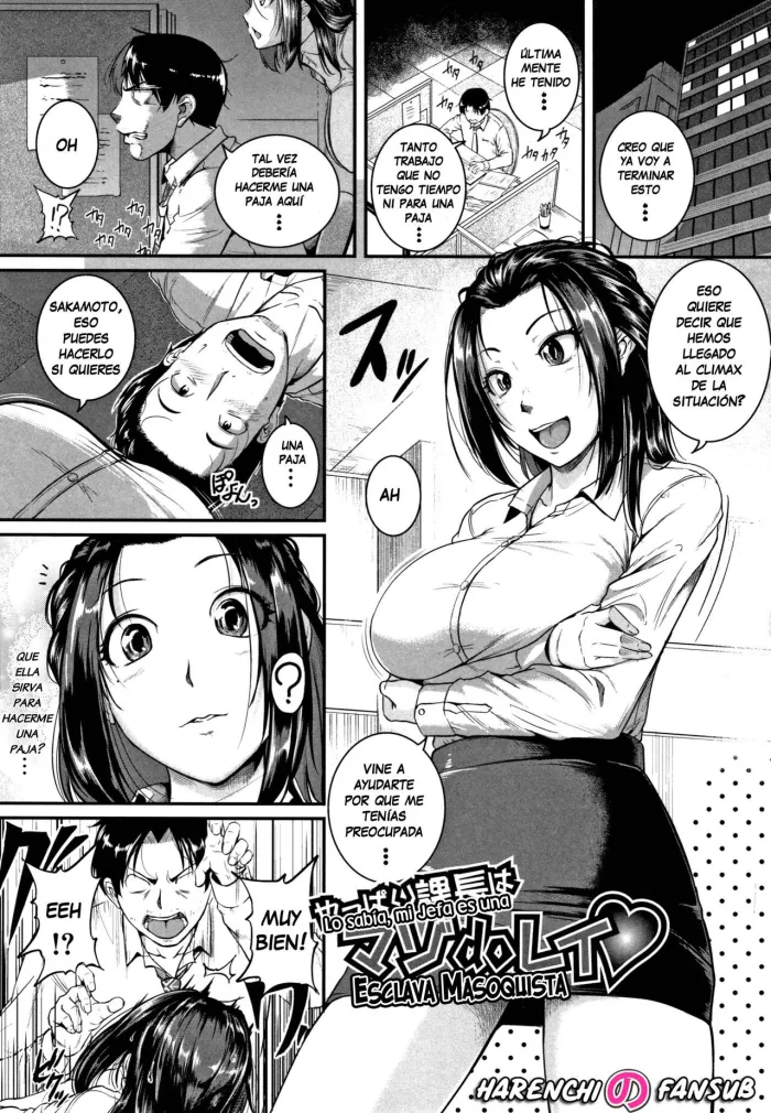 [Tonnosuke] Yappari Kachou ha MazoDoRei♥ | Lo sabia, Mi Jefa es una Esclava Masoquista (Keiren Love Piston -Onee-san wa Hentai Omocha-) [Spanish] [Harenchi no Fansub] [Decensored] [Digital]