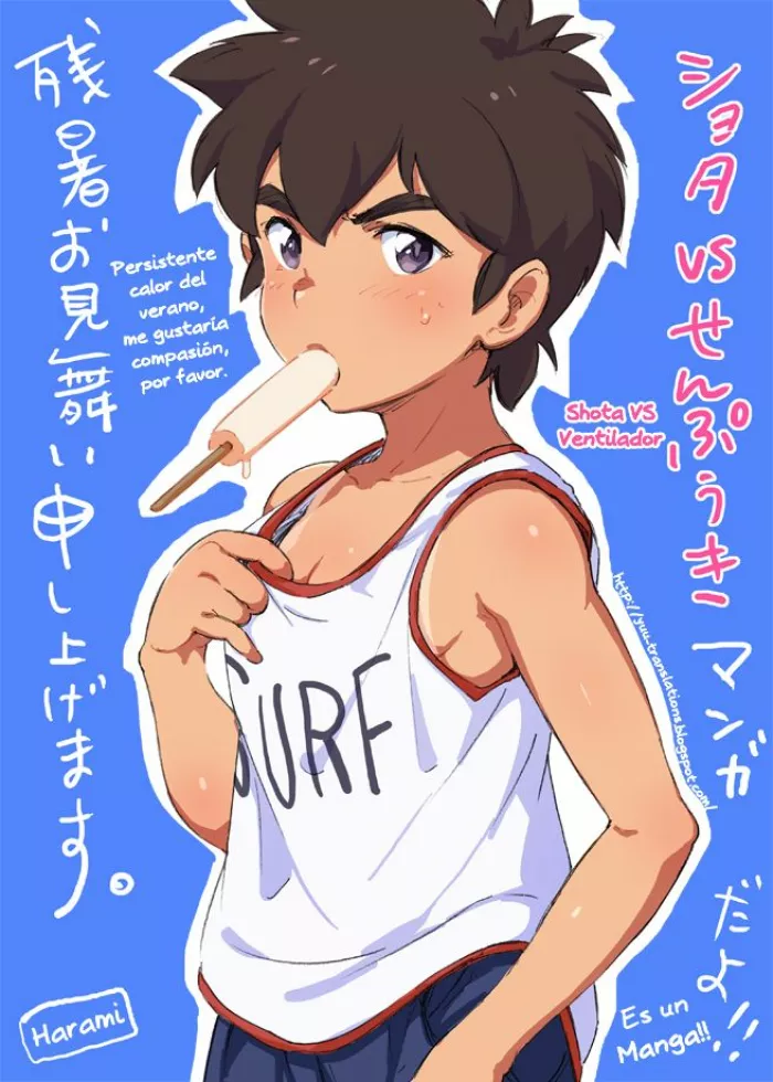 [Tori Hrami] Zansho Omimai Manga “Shota VS Senpuuki” [Spanish] [Yuu-Translations]