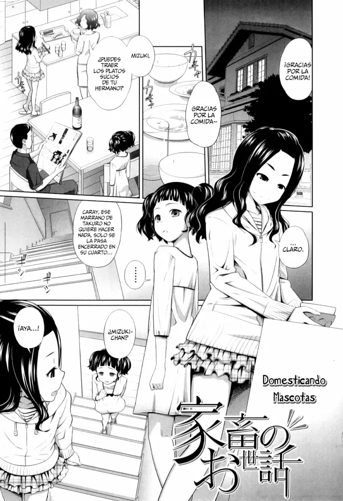 [Tsubaki Jushirou] Kachiku no Osewa | Domesticando mascotas (My Mai Secret) [Spanish] [Dou-Hen FS]