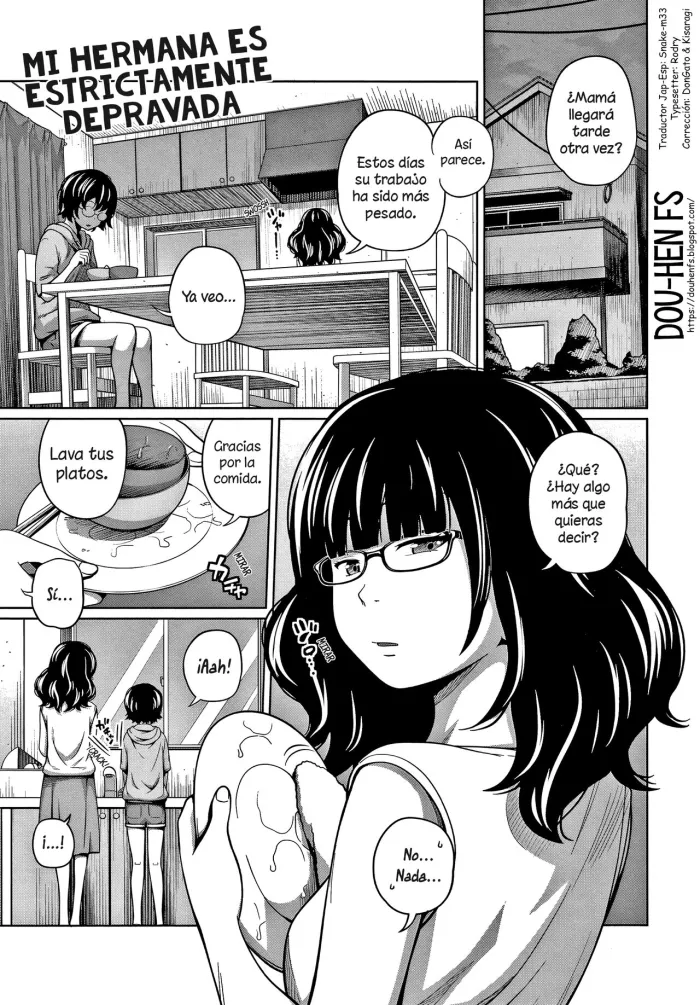 [Tsubaki Jushirou] Miniku Ane | Mi hermana es estrictamente depravada (Ane Megane) [Spanish] [Dou-Hen FS]