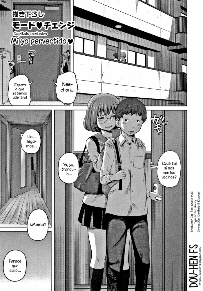[Tsubaki Jushirou] Mode♥Change | Mi yo pervertido♥ (Ane Megane) [Spanish] [Dou-Hen FS]