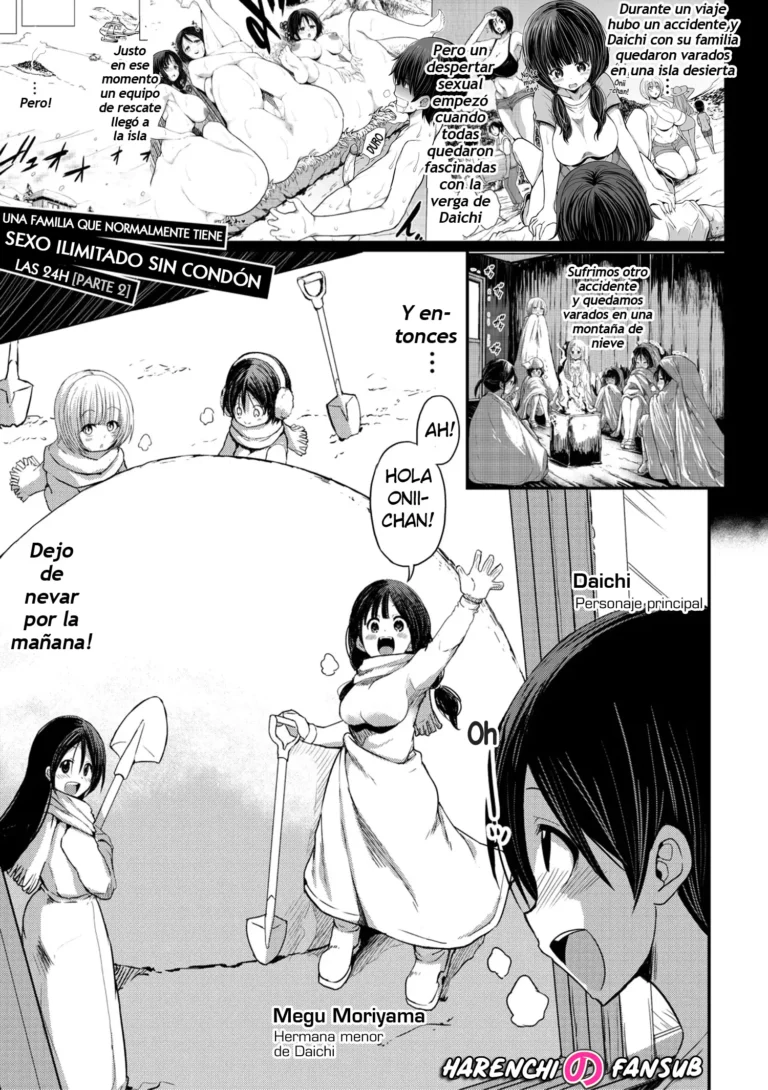 Tsuujou Sex ga Gomu Nashi de 24-jikan Namahame Houdai no Kazoku-tachi (part 2) | Una familia que normalmente tiene sexo ilimitado sin condon las 24h (decensored)