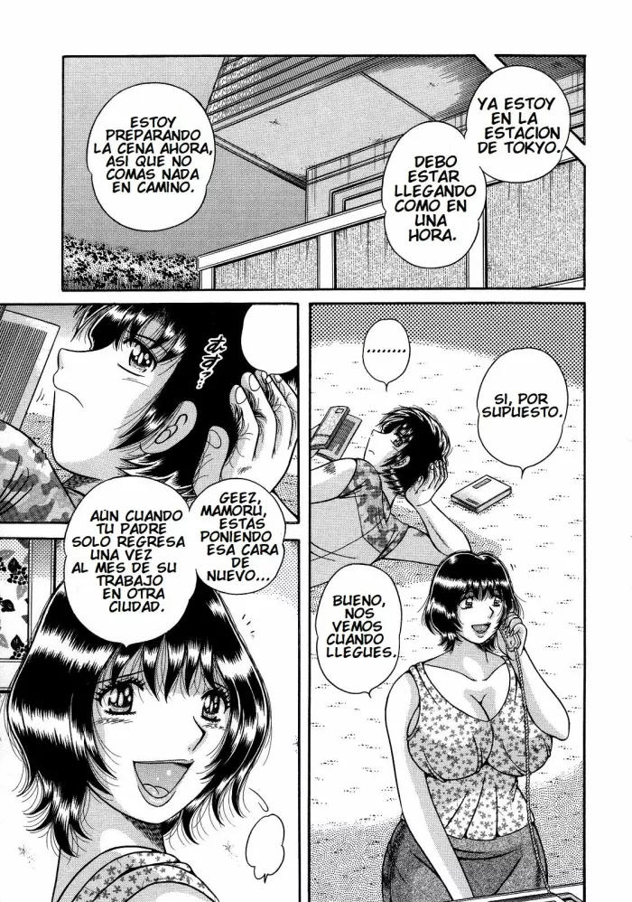 [Umino Sachi] Jealousy -Mother’s Bedroom- (Jukubo Yuugi ~Itoshii Hito~) [Spanish] [Brad33] [Decensored]