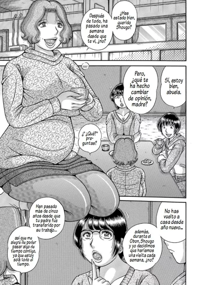 [Umino Sachi] Sansedai Soukan ~Boku to Kaa-san to Obaa-chan~ Ch. 2-7 [Spanish][AlChileNoSeScan]