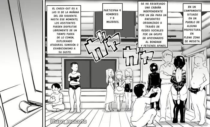Una entrevista con un artista de doujinshi erótico en una reunión de SM