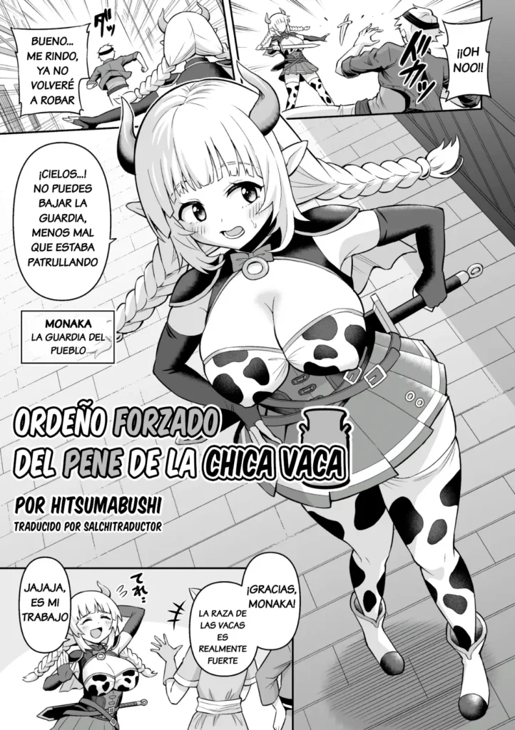 Ushi Musume no Kyousei Oschinpo Miruku | Ordeño Forzado del Pene de la Chica Vaca (decensored)