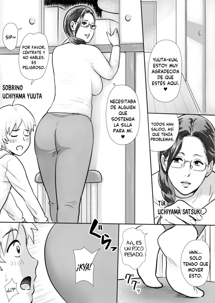 [Vulcan Nure] Boku no Oba-san wa Sugoku Ecchi | Mi tia es una pervertida [Spanish] [Nathaegg]