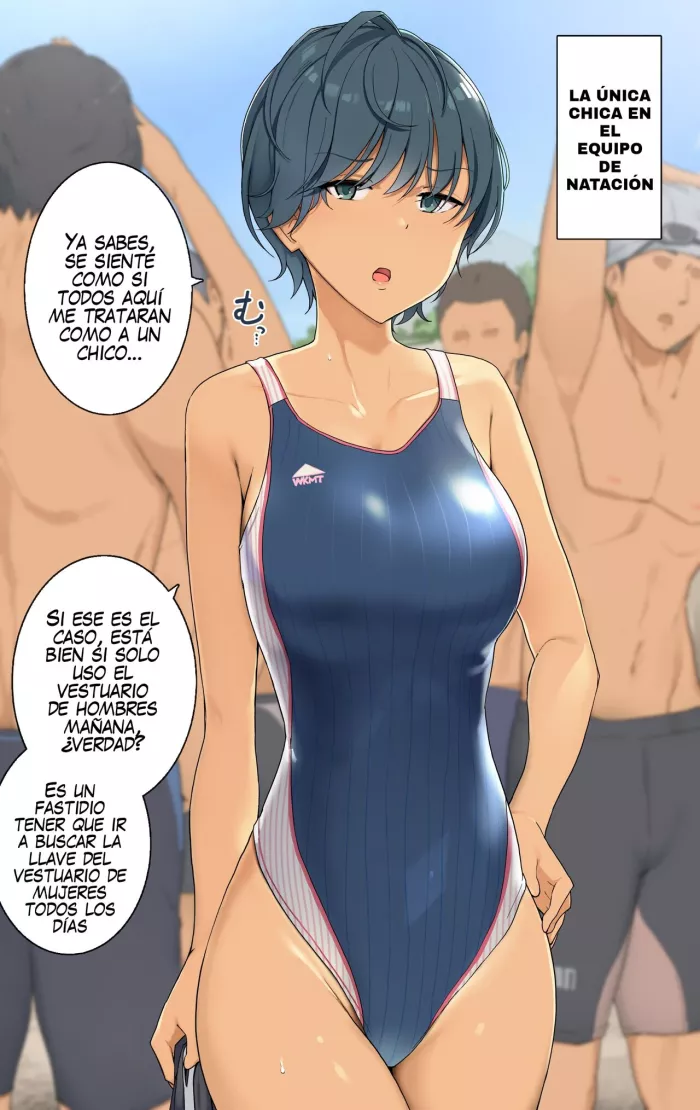 [Wakamatsu] Joshi Buin Hitori dake no Suieibu | La Única Chica En El Equipo De Natación [Spanish]