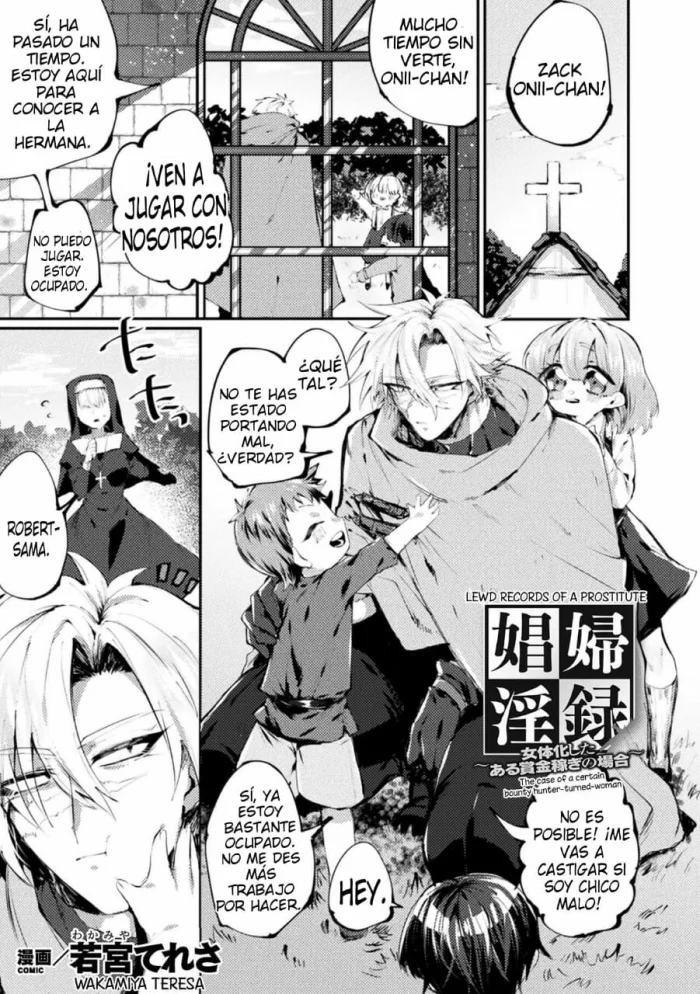 [Wakamiya Teresa] Shoufu Inroku ~Nyotaika Shita Aru Shoukin Kasegi no Baai~ (2D Comic Magazine TS Kyousei Shoufu Nyotaika Baishun de Hameiki Chuudoku! Vol. 2) [Spanish] [MercTranslations] [Digital]