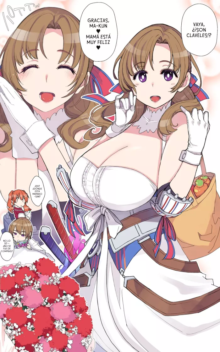 [Xration (mil)] Mother’s Day | Día De La Madre (Tsujou Kougeki ga Zentai Kougeki de 2-kai Kougeki no Okaasan wa Suki desu ka?) [Spanish]