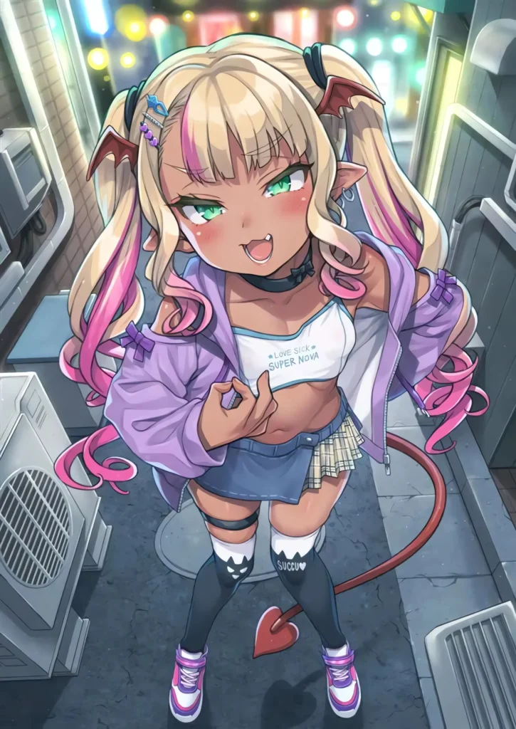Yasashii? Mesugaki Succubus | Una ¿amable? mocosa sucubu malcriada