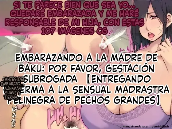 Yome no Haha Haramase Onegai Dairi Shussan Iroppoi Kurokami Kyonyuu Gibo e Seishi Todoke (Spanish) MTL