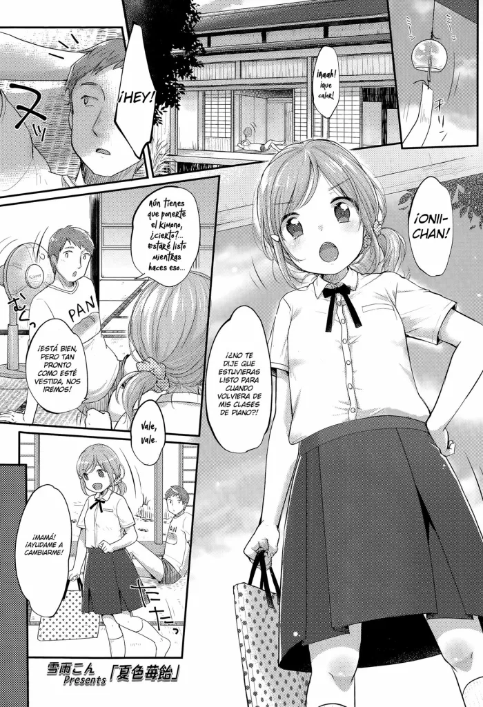 [Yukiu Con] Natsuiro Ichigoame | Summer Coloured Strawberry Candy (COMIC LO 2015-09) [Spanish] [HunterHentai]