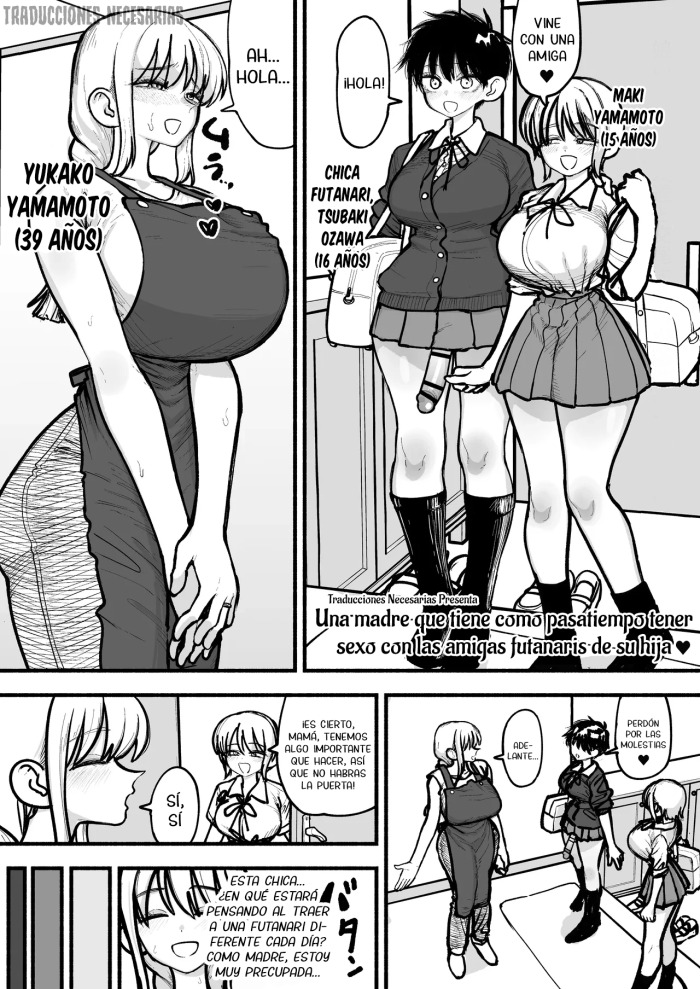 [Agagaga] Musume no Futanari Tomodachi to Koubi suru no ga Shumi no Mama-san♥ | Una madre que tiene como pasatiempo tener sexo con las amigas futanaris de su hija♥ [Spanish] [Traducciones necesarias]