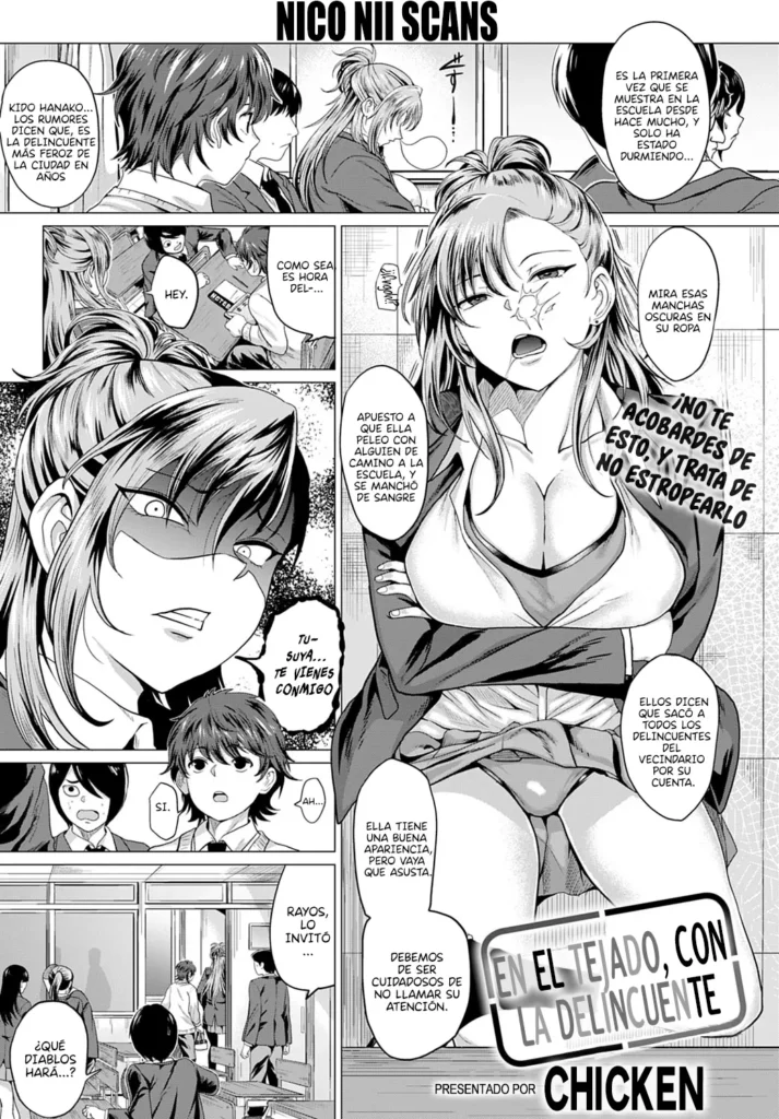 Boku to Furyou to Okujou de – With me and bad girl on the roof | En la tejado, con la delincuente