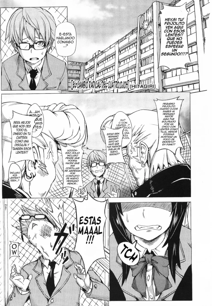 Gyakuten Megane | El cambio radical del cuatro ojos