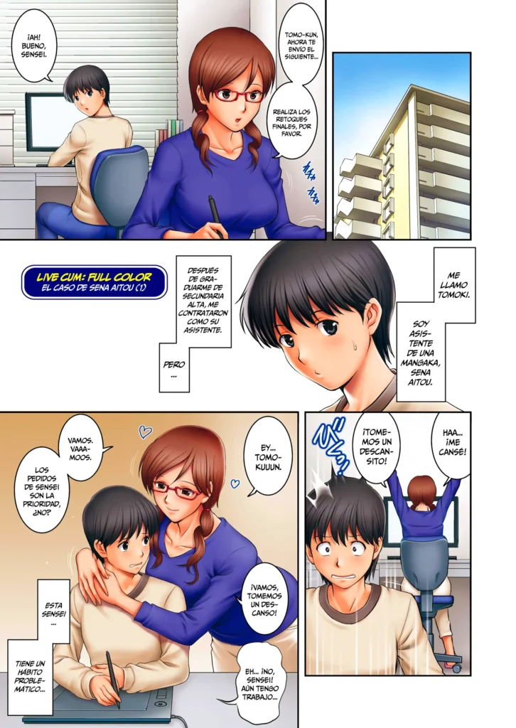 LIVE CUM Full Color Aitou Sena no Baai | LIVE CUM Full Color – El Caso de Sena Aitou Ch. 1-4 (decensored)