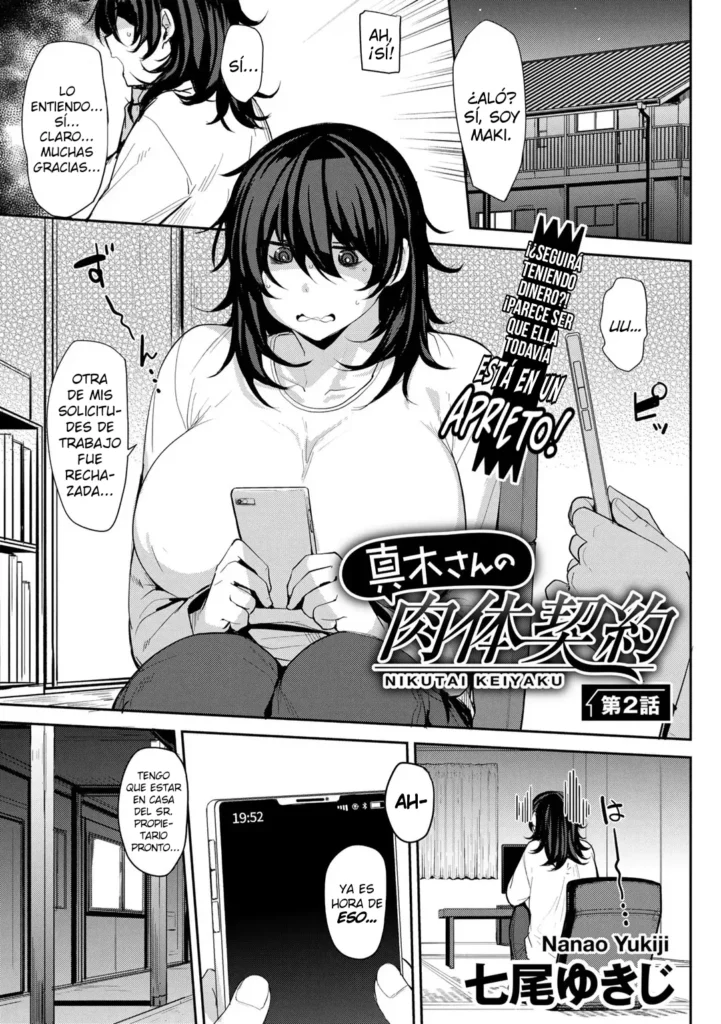 Maki-san no Nikutai Keiyaku Ch. 2 | Contrato Coital De Maki – Parte 2