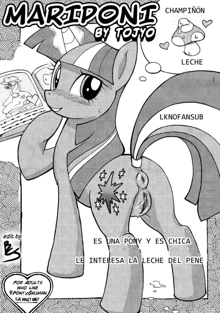Mari Pony! Pony Datte Onnanoko! Ochinpo Milk ni Kyoumishinshin | Es una Pony y es Chica le Interesa la Leche del Pene (decensored)