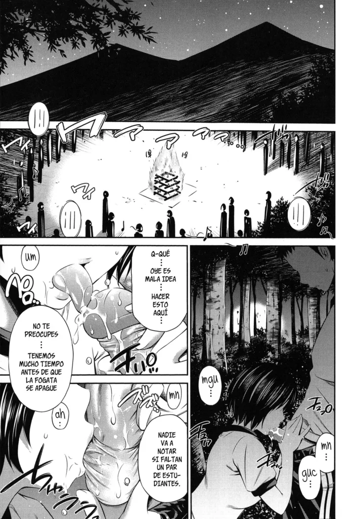 Rinkan kimodameshi | Kimodameshi en el bosque (decensored)