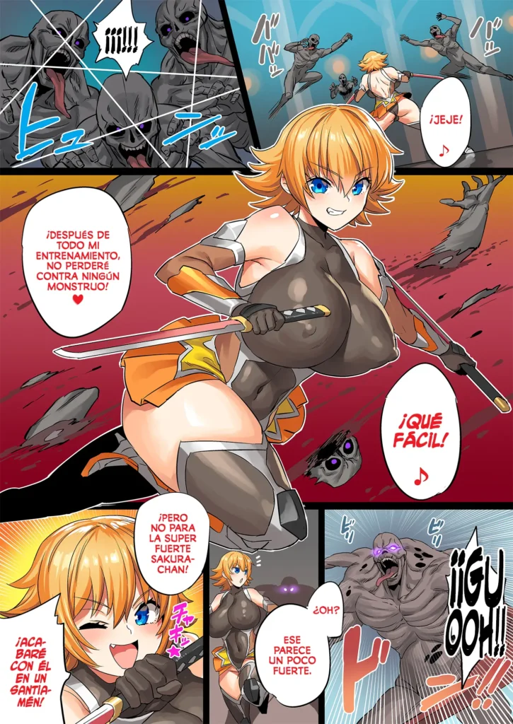 Taimanin Sakura-chan VS Zako Monster
